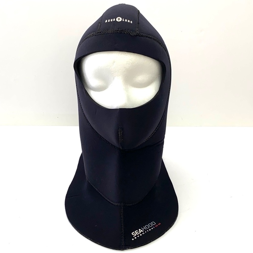Aqualung Mens Black Seahood 7mm/4mm Diving Hood
